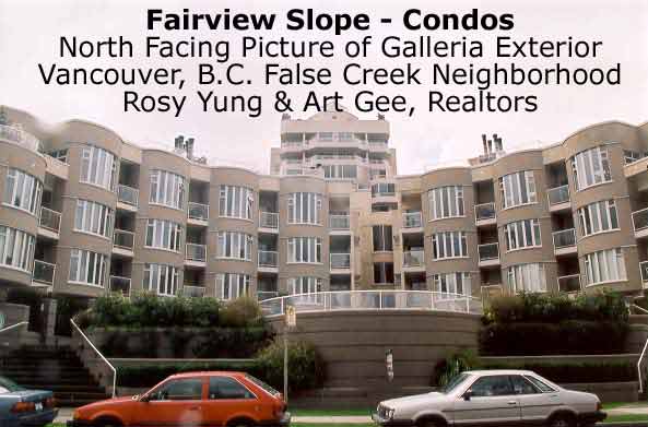 Vancouver, False Creek area - Galleria Condo - North Facei of building